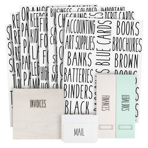 Minimalist Bathroom, Beauty & Makeup Label Set, 174 Labels