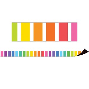 Teacher Created Resources® Colorful Stripes Magnetic Border, 24 Feet - 1 of 2