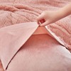Peace Nest Shaggy Plush Comforter Set Faux Fur with Velvety Reversible Backing - 3 of 4