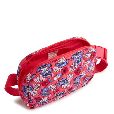 Vera Bradley Women's Disney Lilo and Stitch Cotton Large Cube Belt Bag Stitch Monstera — фото 3
