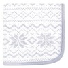 Hudson Baby Infant Girl Quilted Cotton Washcloths, Winter Forest, One Size - 3 of 4