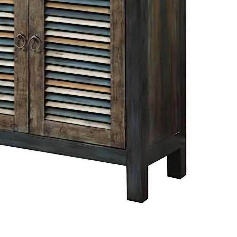 Cabinet Console Table Oak Teal - Acme Furniture, 5 of 11
