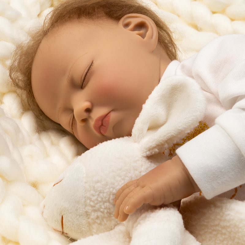 Paradise Galleries Newborn Reborn Baby Doll with Magnetic Pacifier, Wishes and Dreams, 21" Sleeping Doll in GentleTouch Vinyl, Safety Tested for Kids 3+, 5 of 10
