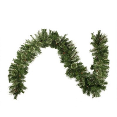 Northlight 9' x 10" Prelit Mixed Cashmere Pine Artificial Christmas Garland - Multi Lights