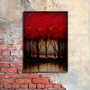 Trademark Fine Art-Masters Fine Art 'Serenade in Red' Floating Brushed Aluminum Art - 3 of 4