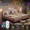 Twin XL Bed Frame for Kids,Upholstered Platform Bed Frame with Adjustable Headboard,Drawer & Led Light - 4 of 4