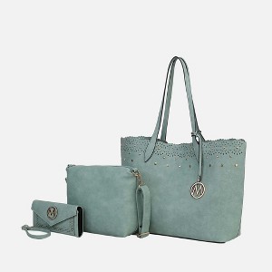 MKF Collection Mariahna 3-Piece Set – Shopper Tote, Crossbody Bag, and Wristlet Wallet Purse by Mia K - 1 of 4