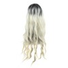 Unique Bargains Women's Lady Curly Human Hair Wigs 28" with Wig Cap - 4 of 4