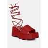 Swifties Rhinestone Embellished Lace-Up Sandals Women - 4 of 4