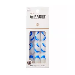 KISS Products imPRESS Press-On Manicure Medium Coffin Fake Nails - Mesmerize - 33ct