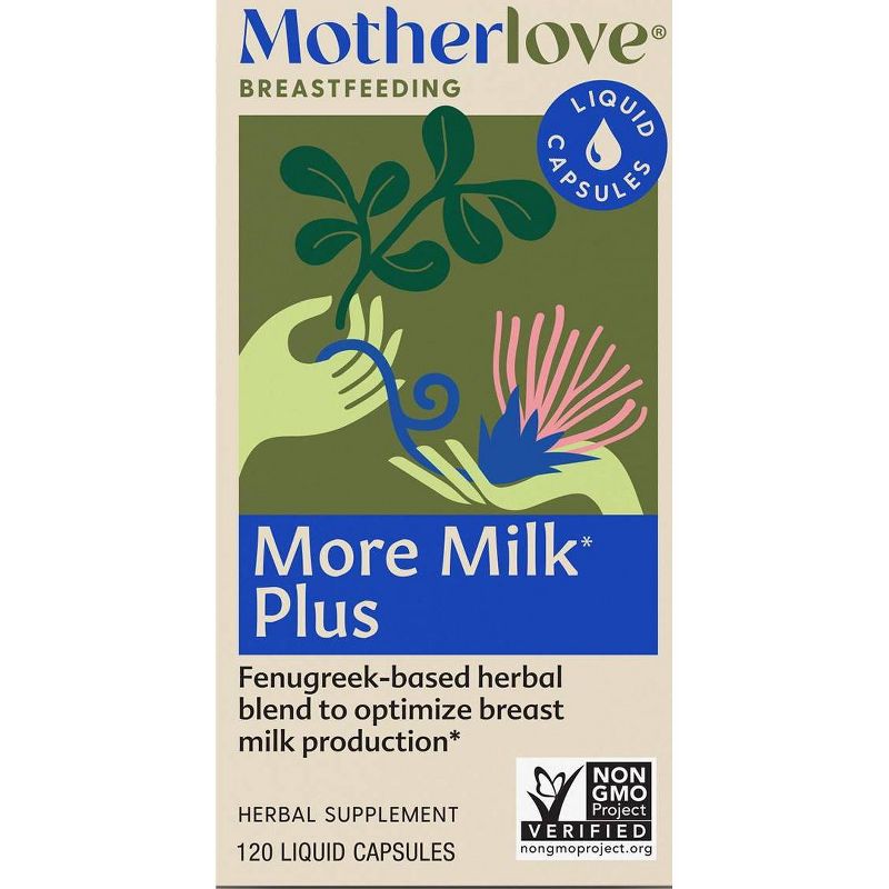 Motherlove More Milk Plus Vegan Dietary Capsules - 120ct, 1 of 3