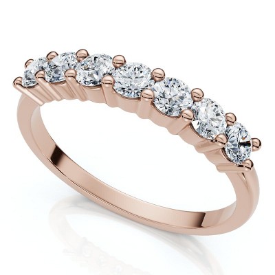 Pompeii3 3/8Ct Diamond Wedding Stackable Womens Anniversary Ring 14k Gold or Pt Lab Created