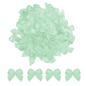 Unique Bargains Gift Packaging Accessories Mini Ribbon Bows for Fabric Craft DIY - 1 of 4