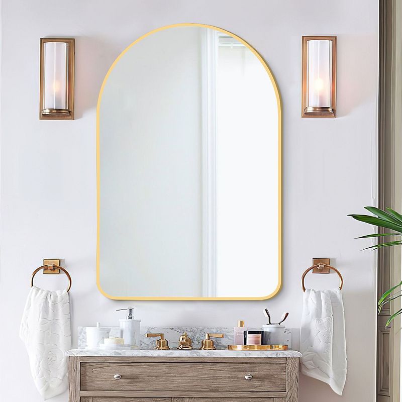 Neutypechic Modern Arched Bathroom Mirror Decorative Wall Mirror, 1 of 9
