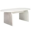 Syura Ribbed Coffee Table - White Washed - Safavieh - 4 of 4