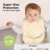 KeaBabies 3pk Presto Baby Bibs Waterproof with Food Catcher, Lightweight Toddler Bibs for Eating - 3 of 4