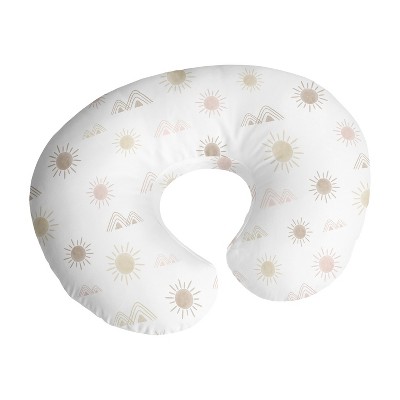 Sweet Jojo Designs Girl Support Nursing Pillow Cover  Desert Sun Pink and Taupe