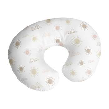 Sweet Jojo Designs Girl Support Nursing Pillow Cover (Pillow Not Included) Desert Sun Pink and Taupe