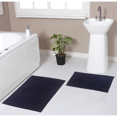 Home Weavers Luxury Collection 100% Cotton Tufted Bathroom Rug Set, Non-Slip Latex Bath Rug Set