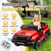 Ride On Truck Car, 24V Kids' Electric Vehicles W/Parents Control, Twin 35W Motors 3.5MPH Max Speed, USB Music Player, 6 Wheels Gift for Boy & Girl - 4 of 4