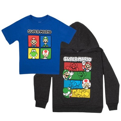 Super Mario Bros Little Boys 3-Pack Graphic T-Shirts Bundle Set