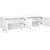 VYNXARIA Graceful TV Stand with Arch Cabinets for TVs Up to 78in,Minimalist Entertainment Center with Solid Wood Legs,White - 3 of 4