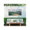 Cottage Garden West of The Wind Spring Summit Green, Pink, Purple 48 x 24 Inch Waterproof Gallery Wrapped Canvas, Outdoor Garden, Yard, Patio All - 2 of 2