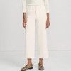 Lands' End Women's Crepe High Rise Patch Pocket Wide Leg Crop Pants - 2 of 4