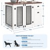 44" Dog Crate Furniture with Drawer & Cabinet – Wooden Indoor Pet Kennel End Table for Small/Medium Dogs, White - 3 of 4