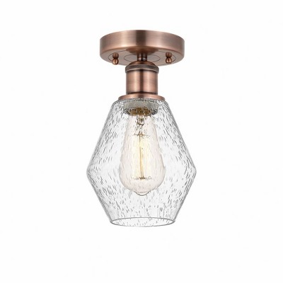 Cindyrella - 1 Light Semi-Flush Mount In Nautiical Style-10.25 Inches Tall and 6 Inches Wide