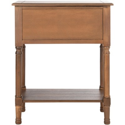 Primrose Warm Brown 3-Drawer Console Table with Open Shelf