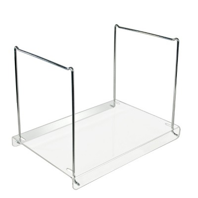 Clear Acrylic and Metal Hanging File Desk Organizer