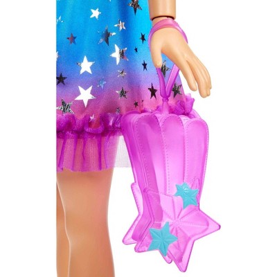 Barbie 28" Large Doll With Blond Hair And Rainbow Dress : Target