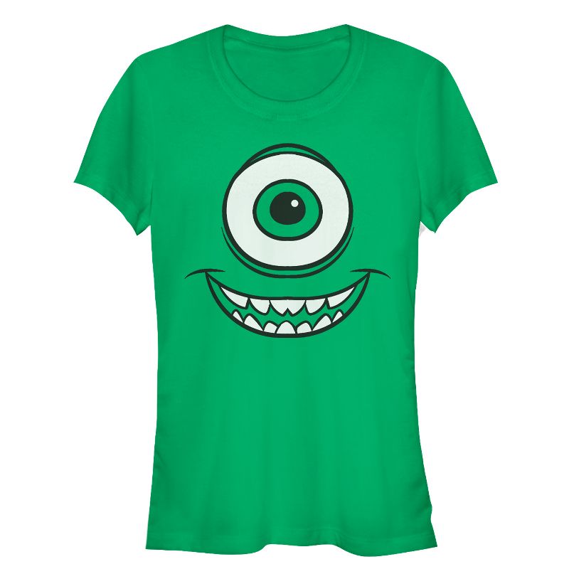 Juniors Womens Monsters Inc Mike Wazowski Eye T-Shirt, 1 of 5