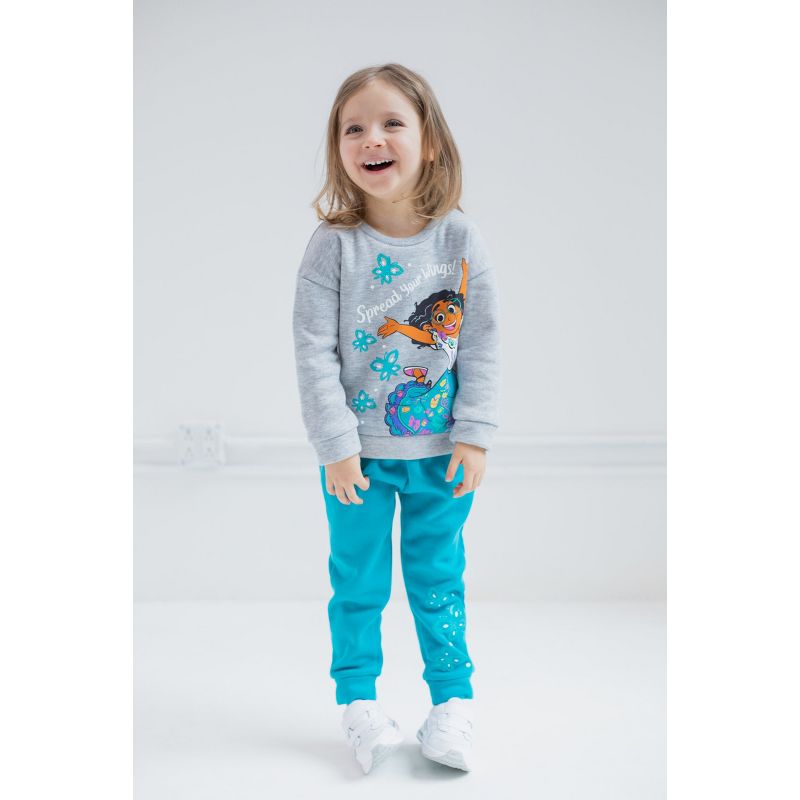Disney Encanto Mirabel Girls Fleece Sweatshirt and Pants Set Little Kid to Big Kid, 2 of 8