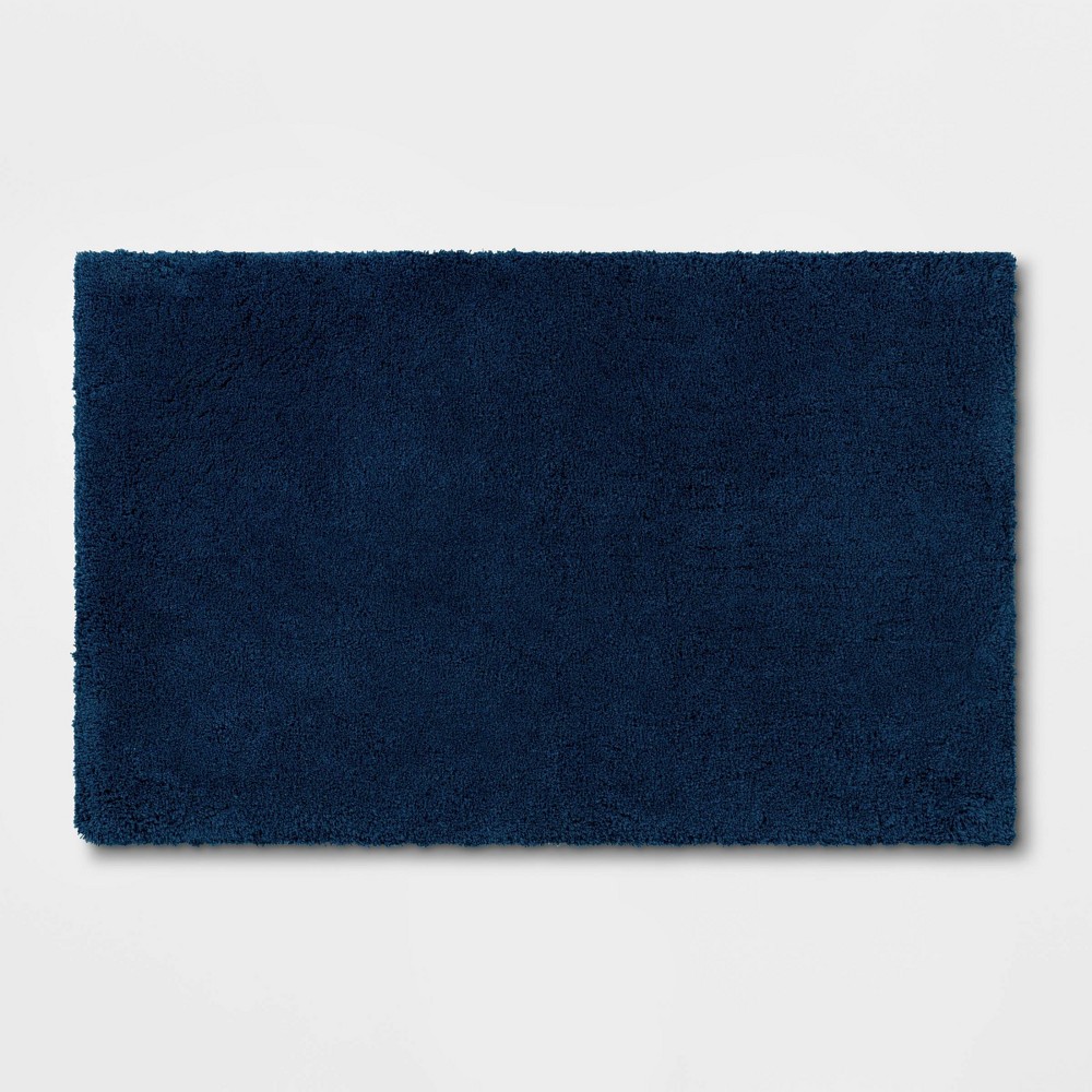 21inx34in Bath Rug Dark Blue - Threshold Signature™