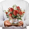Paper Love Pop Up Christmas Card, 3D Merry Christmas Flower Bouquet, for Him, Her, Kids, Adults, 10" x 7" Cover - Includes Envelope and Note Tag - 2 of 4