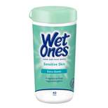 Wet Ones Sensitive Skin Hand Wipes Canister - Unscented - 40ct