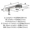 Amerock Augment 3-3/4 Inch (96mm) Cabinet or Furniture Pull - 4 of 4