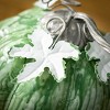 Small Sage Metal Pumpkin Green 6.5"H Metal - 2 of 4