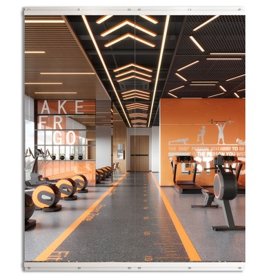 Modern Rectangle Frameless Wall-Mounted Gym Mirror Dance Mirror