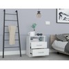 NicBex Nightstand with 2 Drawers,Modern Bedside Table with Unique Design,Side Table for Bedroom,Living Room - 4 of 4
