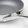 8" Nonstick Stainless Steel Fry Pan Silver - Figmint™: Ceramic Nonstick, Induction Safe, Oven-Safe to 500°F - 3 of 4