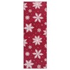 Christmas Area Rug Xmas Snowflake Machine Washable Indoor Carpet Rug - 3 of 4
