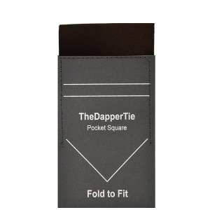 TheDapperTie - Men's Extra Thick Cotton Flat Pre Folded Pocket Square on Card - 1 of 4