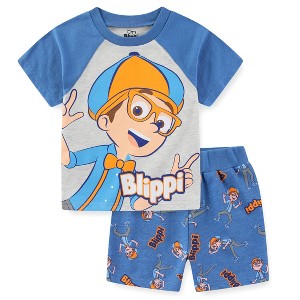 Blippi Boys Short Sleeve T-Shirt and French Terry Shorts Set for Toddler and Big Kids - 1 of 4