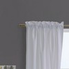 Commonwealth Prescott Pole Top Dressing Window Curtain Panel Pair - White - image 2 of 3