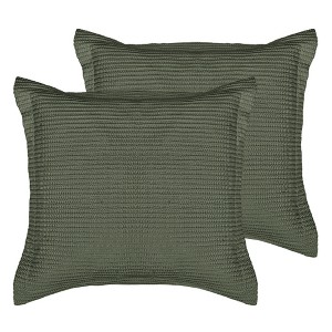 Cloud Waffle Euro Sham set of 2 - Levtex Home - 1 of 4