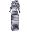 BLUEMING Womens 3/4 Long Sleeve Maxi Hoodie Dress Casual Pocket Slim Pullover Sweater Dress Travel Outfits - 4 of 4