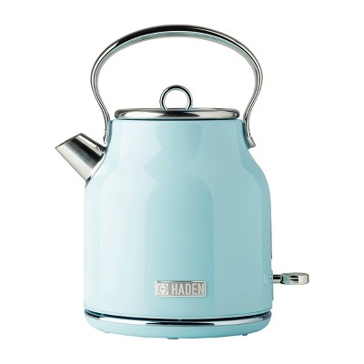 Retro Style Electric Kettle, Red & Stainless Steel